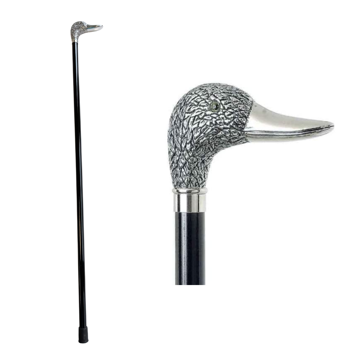 Gehstock mit Griffmotiv Ente - Spazierstock - Flanierstock