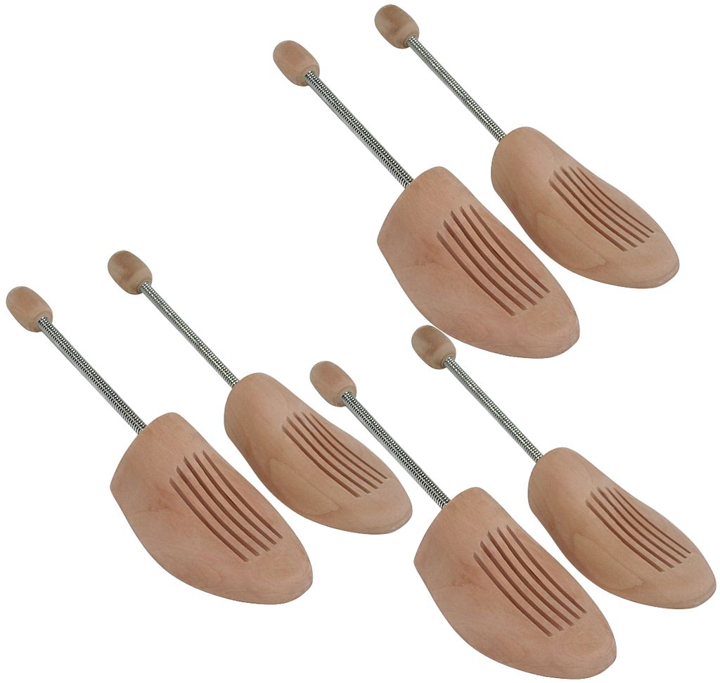 Holz Schuhspanner mit Spiralfeder 3 Paar Schuhformer Holz Schuhspanner mit Spiralfeder 3 Paar Schuhformer