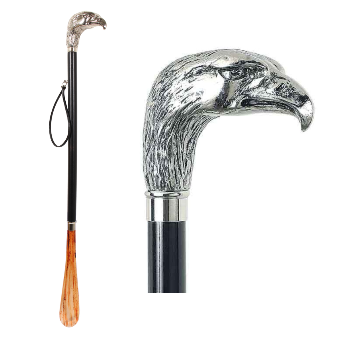 Design Schuhanzieher Motiv Adler mit Gravur - Schuhlöffel - Anziehhilfe mit Wunschtext Design Schuhanzieher Motiv Adler mit Gravur - Schuhlöffel - Anziehhilfe mit Wunschtext