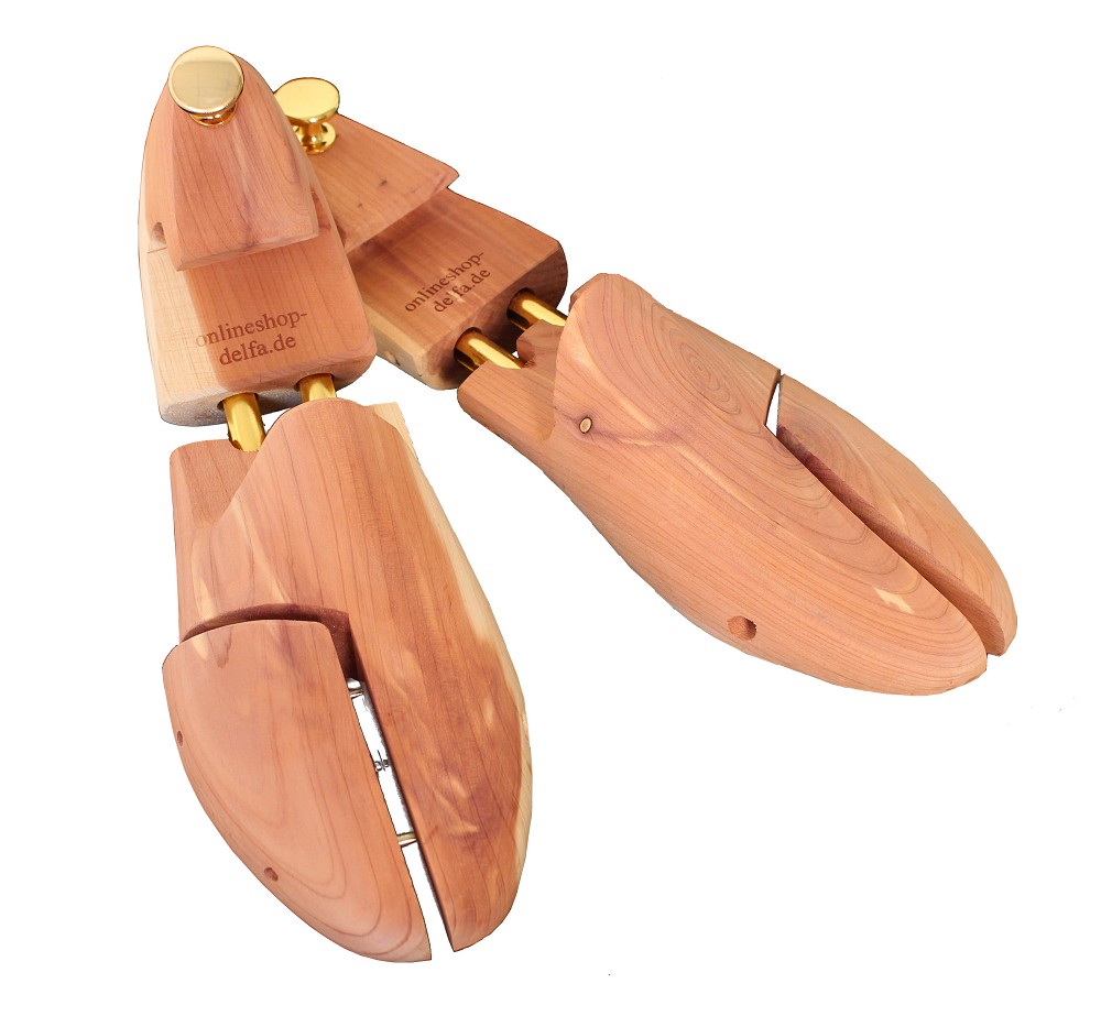Red Cedar Schuhspanner  - mit Gravur - 1 Paar - Schuhleisten für jeden Schuh - Sneaker oder Comfort