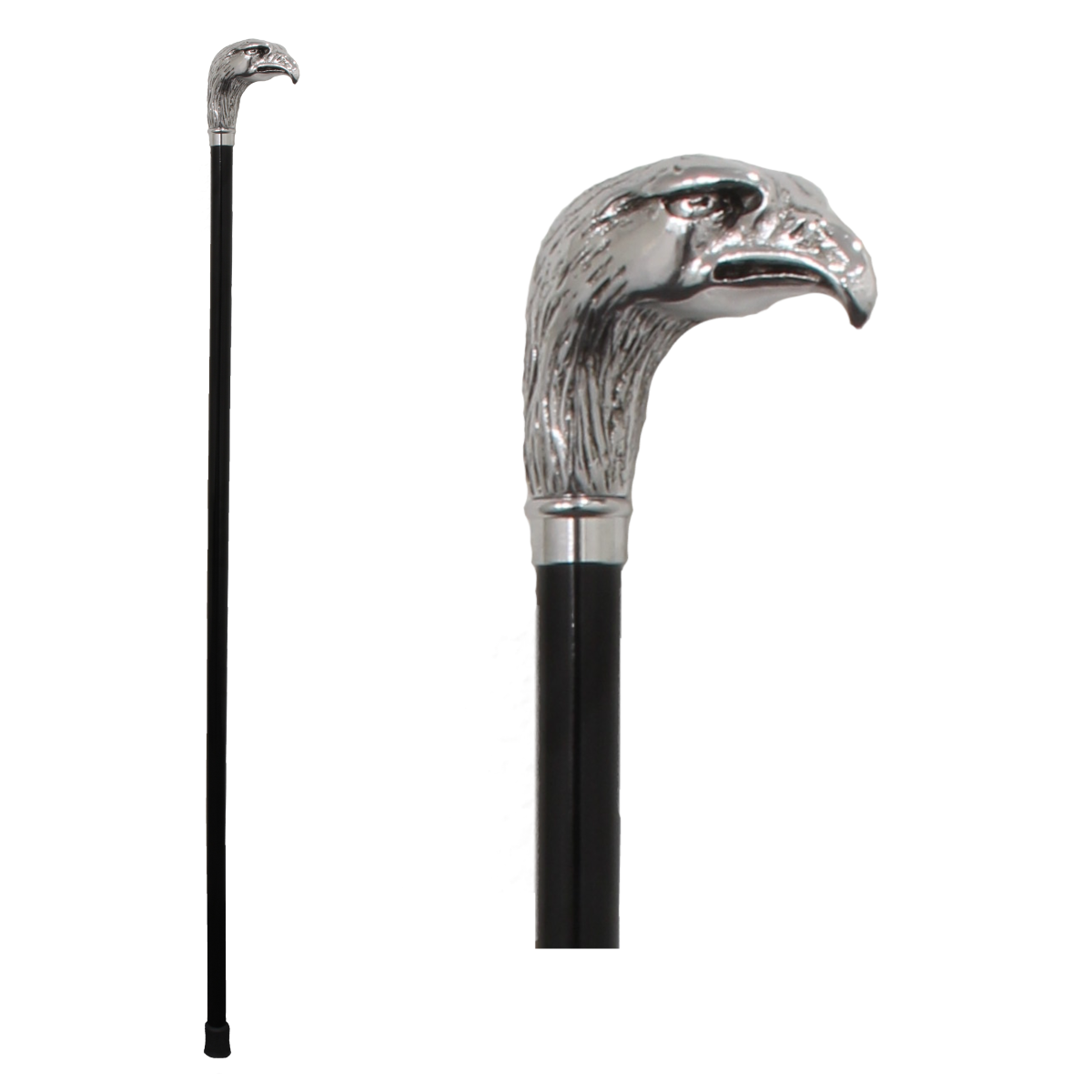 Gehstock mit Griffmotiv Adler - Spazierstock - Flanierstock