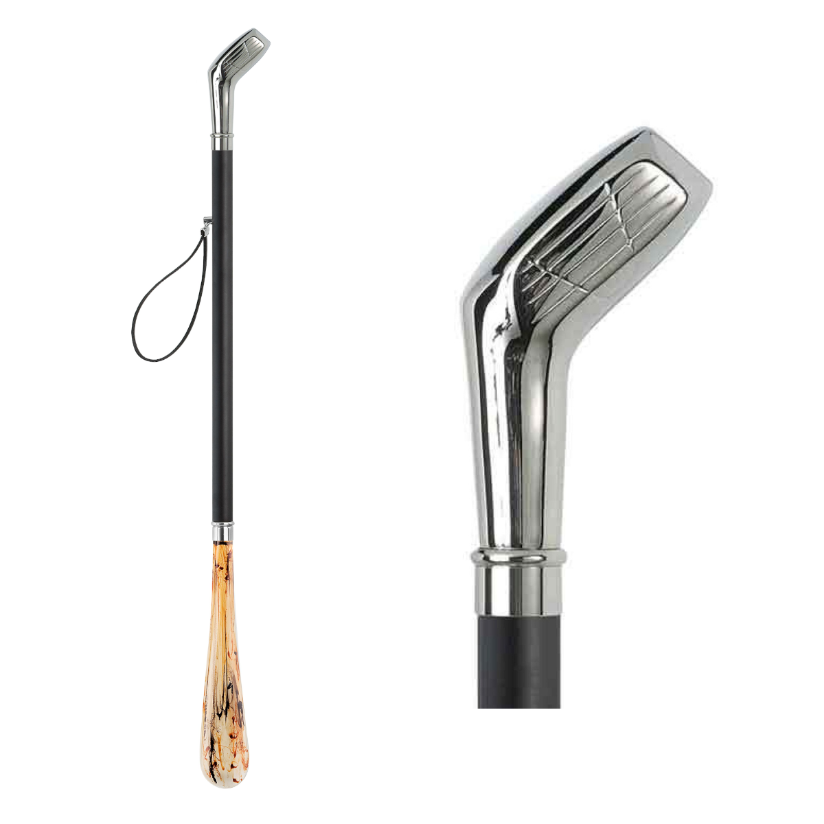 Design Schuhanzieher Motiv Golfschläger mit Gravur - Schuhlöffel - Anziehhilfe mit Wunschtext Design Schuhanzieher Motiv Golfschläger mit Gravur - Schuhlöffel - Anziehhilfe mit Wunschtext