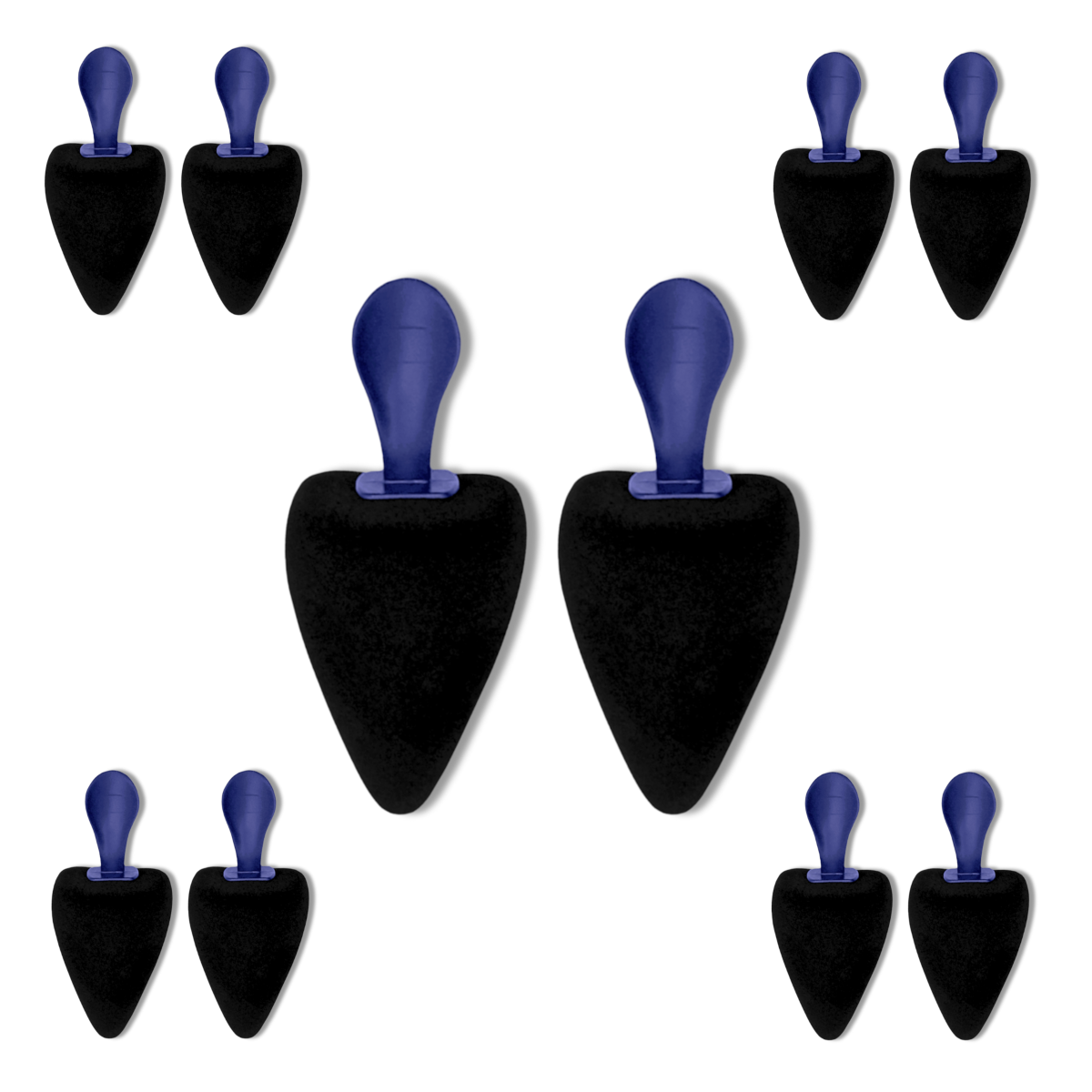 Foam Fit Schuhspanner - Spitz Gr. 37-41 - Set zu 5 Paar - Schuhformer Schuhstrecker