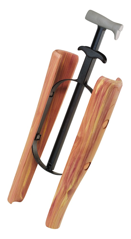 Stiefelspanner Zedernholz 35 cm lang Stiefelhalter Schaftformer mit GRAVUR
