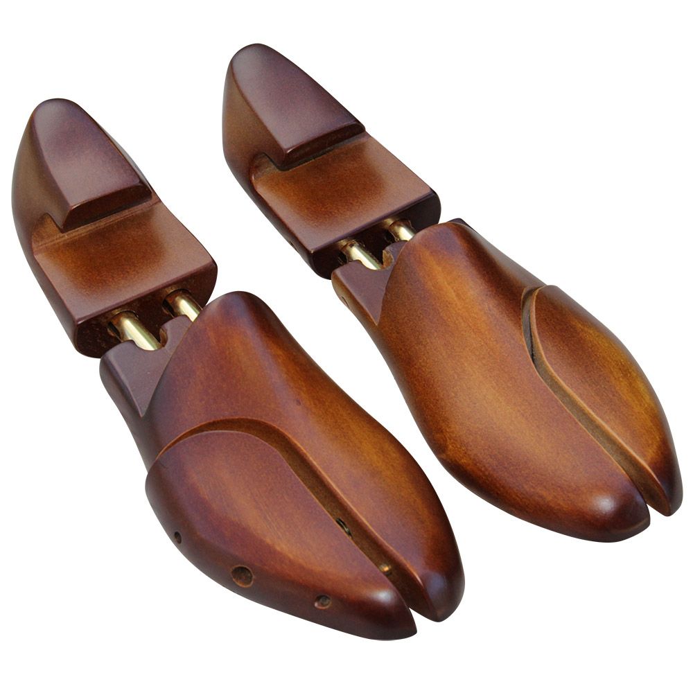 1 Paar Holz Schuhspanner Schuhleisten mit Fersenteil, B-Ware funktionsfähig