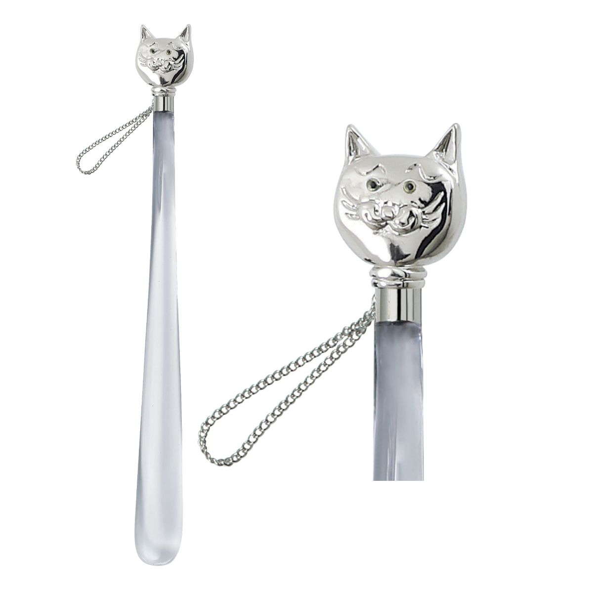 Schmuck Schuhanzieher Motiv Katze - Schuhlöffel – Anziehhilfe aus hochwertigem Kunststoff