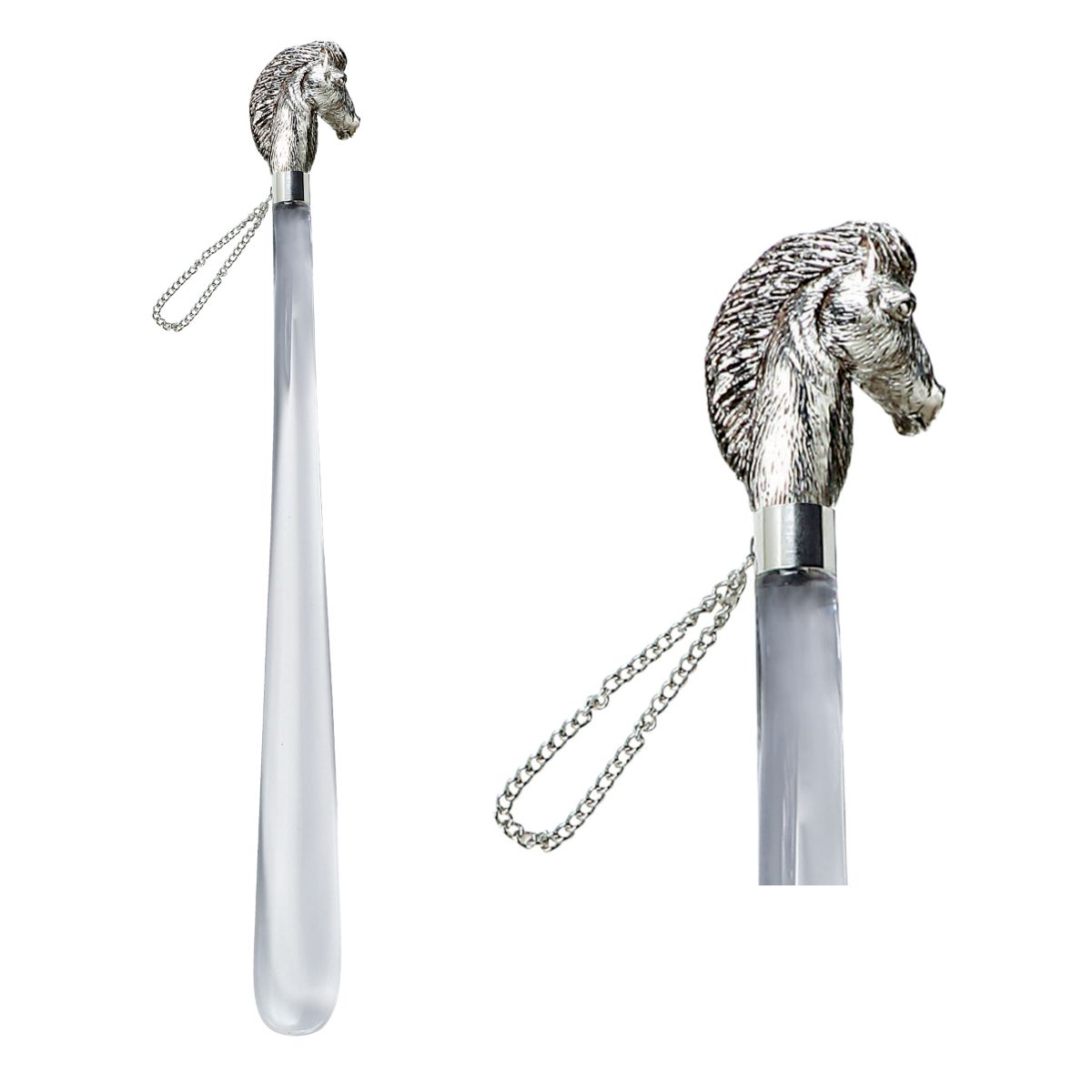 Schmuck Schuhanzieher Motiv Pferd - Schuhlöffel – Anziehhilfe aus hochwertigem Kunststoff