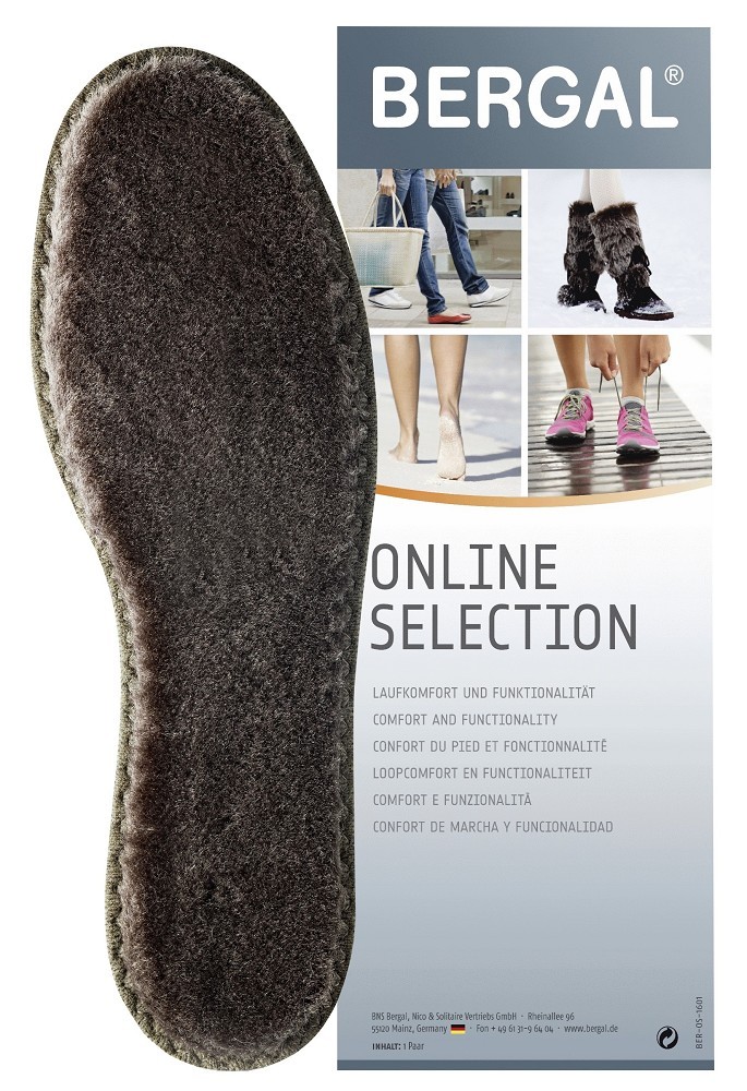 Merino Einlegesohle Schuheinlage aus Lammfell, kuschelige Wintersohle 2er Pack